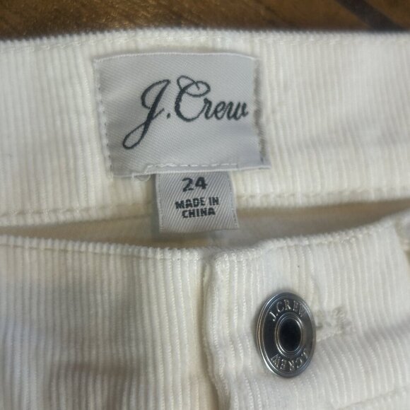 J. Crew Cream Ivory Stretch Corduroy Flare Jeans Size 24 - Picture 8 of 10